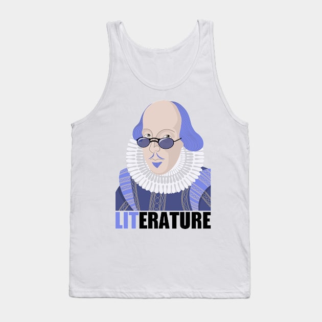 LITerature Shakespeare Tank Top by Olly Illustrated